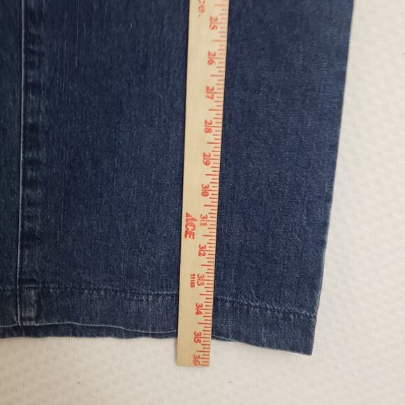 Vtg Lee Long Denim‎ Jean Maxi Skirt Size 10 Med Back Slit Y2k 100% Cotton - Picture 4 of 12